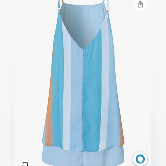 Chiffon Dress Blue - Picture 2 of 2